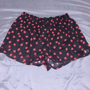 Pink VS Pajama Strawberry Shorts